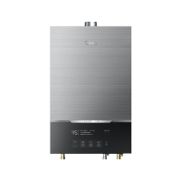 美的(Midea)13升燃气热水器JSQ25-MATE下置风机 家用天然气 智控水伺服恒温 新一代密闭稳燃舱 高楼层适用