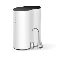 美的(Midea)净水器 家用厨下直饮大通量RO反渗透净水机800G 智能家电 花生经典款