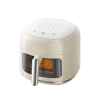 九阳(Joyoung)不用翻面空气炸锅可视6升大容量家用免翻面智能触控全自动透明可视蒸汽炸锅便捷操作 KL60-V7