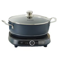 苏泊尔(SUPOR)电磁炉套装智能电磁灶火锅家用触屏控制小型多功能电火锅涮蒸炖煎一体炉灶C21-ICD32