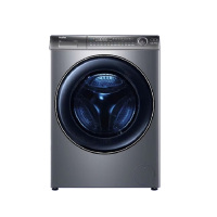 [官方联营]	海尔直驱超大容量家用洗衣机精华洗12kg高颜值彩屏洗烘一体智能投放 XQG120-HBD14396LU1