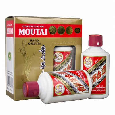 茅台(MOUTAI)飞天小酒版53度50ml*2瓶 酱香型