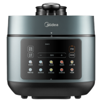 美的(Midea)浓香电压力锅健康0涂层钢胆高压锅5L双胆家用智能预约触控汤炖肉煮饭饭煲MY-C552N自动排气4-6人