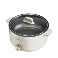 美的(Midea)电煮锅 电火锅 宿舍小电锅 电热锅 3L多功能多用途锅煮煎炒锅泡面锅 HGE2510