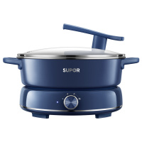 苏泊尔(SUPOR)电火锅 电煮锅蒸锅 火锅专用锅 家用多功能电热锅 分体式蒸煮电炒锅 6L多用途锅H30YK856A