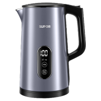 苏泊尔(SUPOR)显影控温电水壶SW-17S61A多段调温1.7L大容量316L不锈钢机身1500W大火力