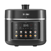海尔(Haier)触控彩屏厨房5升电压力锅50kpa智能调压24h超长预约一锅双厚釜12大花样功能HPC-M150ADZ