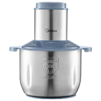 美的(Midea)绞肉机家用大容量多功能不锈钢绞馅3L电动大功率打肉馅一体料理家庭搅拌绞菜不锈钢MJ-JD55B