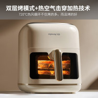联系客服查库存九阳空气炸锅不用翻面6.5L大容量多功能全自动电炸锅薯条机 超薄可视金属内腔 无油煎炸 KL65-V9