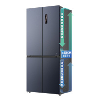 美菱(MeiLing)BCD-510WP9CZX-星空灰 510升超薄嵌入大容量一级能效双系统双循环风冷无霜对开门冰箱