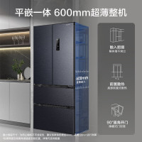 联系客服查库存容声437升法式多门对开四开门60cm超薄嵌入冰箱一级能效变频风冷无霜 BCD-437WD3MPQ