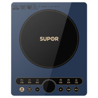 苏泊尔(SUPOR)电磁炉套装全套带锅家用大功率2200W猛火爆炒电磁灶火锅定时一体防水面板电池炉带炒锅汤锅