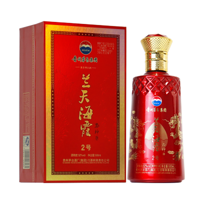 贵州习酒兰天海霞2号52度500ml*1瓶 兼香型白酒 2012年