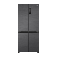 海尔十字对开门BCD-505WGHTD14GXU1 新1级节能505升燕羽灰彩晶面板三循环自动除霜干湿分储