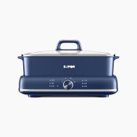 苏泊尔(SUPOR)H3724FKX71Y电火锅家用鸳鸯不沾电热锅大火力多用途锅电煮锅多功能料理锅 6L分体易清洁