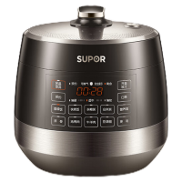 苏泊尔(SUPOR)0涂层精钢球釜电压力锅5L双胆全自动智能预约 触控 电饭煲高压锅4-6人