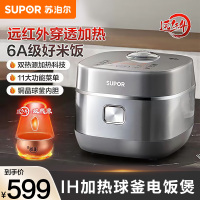 苏泊尔(SUPOR)电饭煲家用4L大容量2-7人柴火饭煲仔饭智能预约远红外穿透 IH电磁加热 SF40HC0968