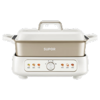 苏泊尔(SUPOR)多功能锅 家用电火锅电煮锅电蒸锅料理锅电炒锅5L大容量分体式火锅专用锅烤肉锅一体H50FK902A