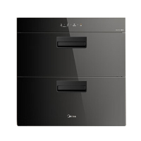 美的(Midea)消毒柜家用嵌入式 新升级光波2.0 110L双层大容量餐具碗柜碗筷 MXV-ZLP90Q15S Pro