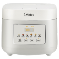 美的(Midea)电饭煲 3L家用电饭锅 316L不锈钢内胆无涂层煮饭锅2-3人多功能0涂层煲汤煮粥锅MB-RE387S