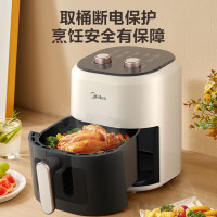 美的(Midea)空气炸锅KZE4581BD大容量家用多功能电炸锅智能定时无油低脂煎炸锅温控炸鸡薯机条空气烤箱 4.5升