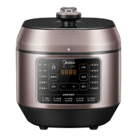 美的(Midea)0涂层精钢厚釜电压力锅6L提鲜双胆大容量家用高压锅智能煲汤煮饭4-6人电饭煲MY-C640G