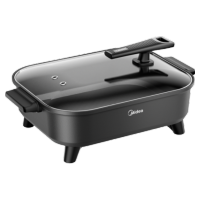 美的(Midea)火锅专用锅 电火锅 烤鱼锅6分钟速沸电锅一体多功能锅电煮锅火锅锅 8L大容量 MC-HGE383051