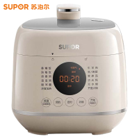 苏泊尔(SUPOR)电压力锅家用2.5L/升宝宝粥开盖火锅多功能智能压力锅高压锅单内胆底盘加热SY-25FC8027白色