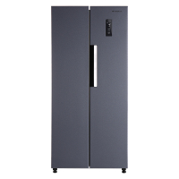 上菱 445升对开门冰箱 一级能效 风冷无霜 节能双变频离子净味养鲜家用大容量双开门电冰箱BSE445PWL丝蕴灰