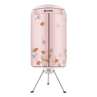 艾美特(AIRMATE)烘干机家用干衣机暖风机轻音宝宝婴儿烘衣机容量10公斤功率双层圆筒HGY1002P-W(枫叶)