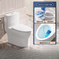 惠达HUIDA卫浴普通马桶6522[门店同款]轻音节水虹吸大冲力家用卫生间坐便器