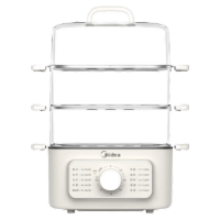 美的(Midea)蒸锅电蒸锅炖蒸煮一体MZ-ZGE2323Z03X四层大容量多用途锅电煮锅电火锅蒸蛋器蒸包子锅多功能锅