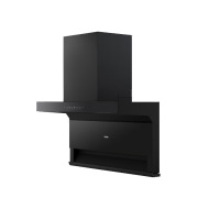 海尔CXW-258-EC719UD 抽排吸油烟机25立方风量大吸力烟灶联动顶侧双吸不沾油7字机自清洁挥手智控油烟机