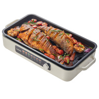 苏泊尔(SUPOR)烤肉锅电烤盘 家用电烧烤炉 电烤炉 多功能锅 烤串烤肉一体 不沾烤串机可拆烧烤炉GJ4525P812