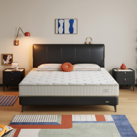 喜临门 -[大白垫Plus新品]城市爱情席梦思弹簧垫乳胶睡感厚床垫子 软硬两睡款