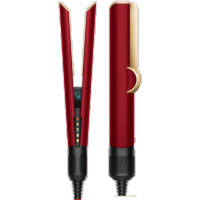 (多仓发,官方质保)戴森(DYSON)Airstrait HT01 吹风直发器 干发直发二合一直板夹 夹板 鎏金红丝绒色