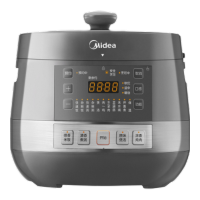 美的(Midea)0涂层精钢厚釜电压力锅5L双胆全自动智能预约家用煲汤煮饭电饭煲C5856G高压锅4-6人