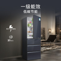 西门子406L多门变频冰箱大容量四开门电冰箱 占地小百变储鲜灵活玻璃门KG405653VC