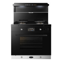 [25款新品]美大集成灶蒸烤一体式S909-ZK厨房橱柜灶台一体变频降噪油烟机灶具烟灶大火力升级挥手智控烟灶套装 天然气