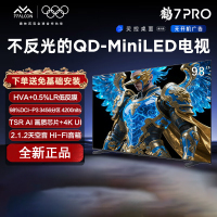 TCL 雷鸟鹤7 PRO 25款98英寸 0.5%LR低反膜 QD-MiniLED HVA屏一级能效 98R795C
