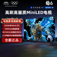 雷鸟 鹤6 25款 65英寸 MiniLED电视 288Hz 4+64GB 一级能效智能电视机 65S595C