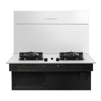 美大嵌入式集成灶分体式智尊F1抽油烟机灶具分体式燃气灶烟灶联动 天然气白色款