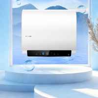 海尔(Haier)出品统帅电热水器60升纤薄扁桶双胆短小机身3300W速热10倍大水量高温抑菌镁棒免更换 PLV9K