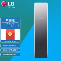 LG S3GHM 3件衣服 镜面黑 蒸汽衣物护理机 蒸汽除菌螨除味抚皱烘干塑形