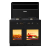 美大MEIDA蒸烤分腔集成灶X80-MAX (MD2XZZK)家用蒸箱烤箱一体 猛火节能 自清洁 大容量 (气源备注)