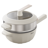 美的(Midea)电炒锅不粘锅一体插电多功能铁锅电炒锅多功能一体炒菜锅插电一体家用多用途锅 3.5L HCG2572