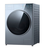 松下XQG100-VD197 10KG洗+8KG烘滚筒洗衣机 幻彩屏幕外观水氧泡沫净3.0技术 洗烘一体机 双智能投放