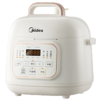 美的(Midea)一人食迷你电压力锅1.8L开盖火锅家用智能易清洁内胆煲汤杂粮饭宝宝粥MY-E220高压锅电饭煲