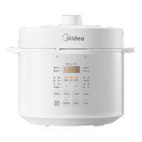 美的(Midea)电压力锅5L家用4-6人0涂层精钢胆高压电饭锅全自动智能预约开盖火锅煲汤煮粥MY-E5622双胆电饭煲
