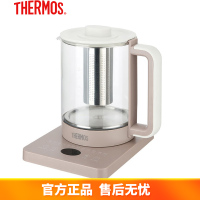膳魔师(THERMOS)养生壶煮茶器大容量保温预约预制EHA-1611E-SP 砂陶棕 1.5L